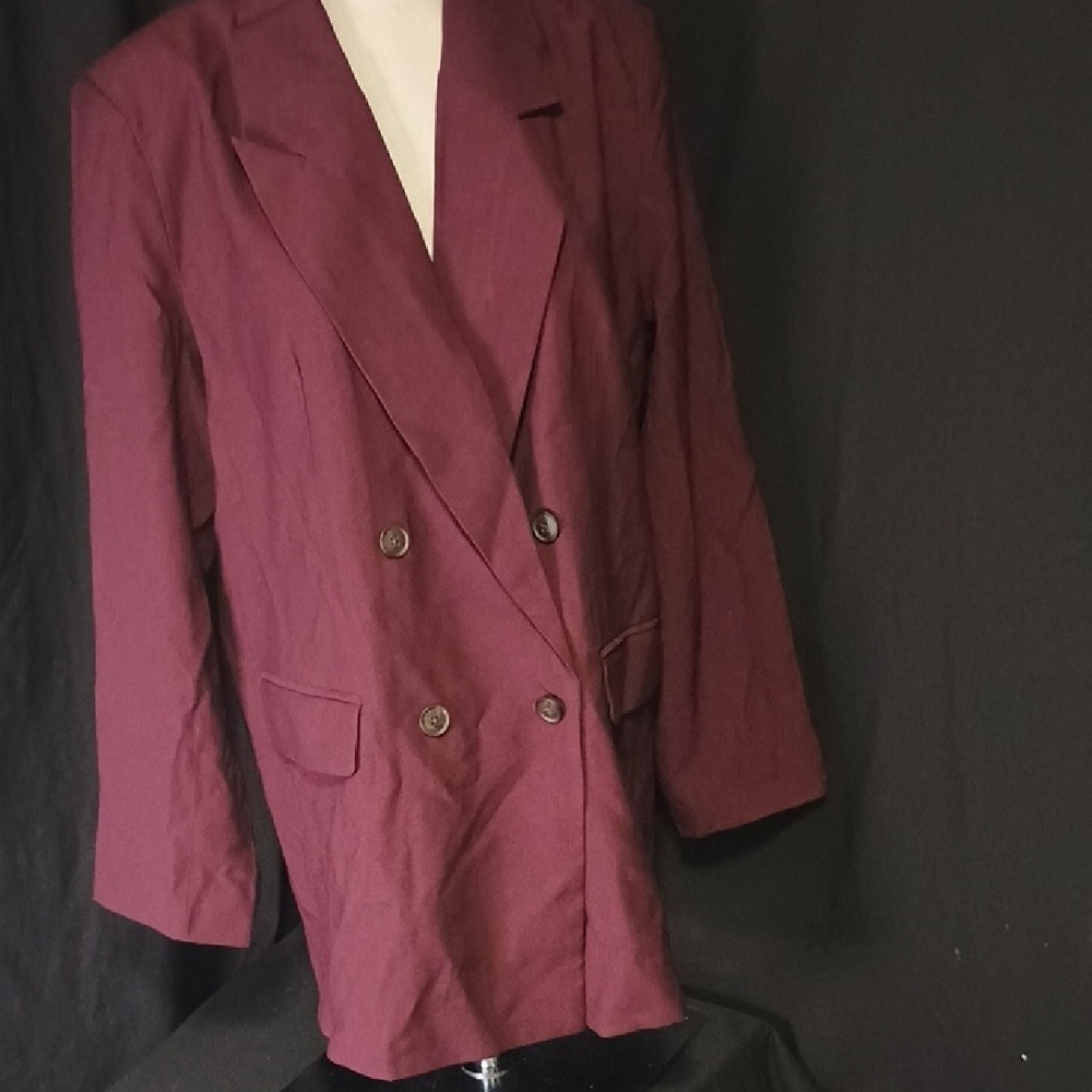 a new day Red Double-Breasted Blazer